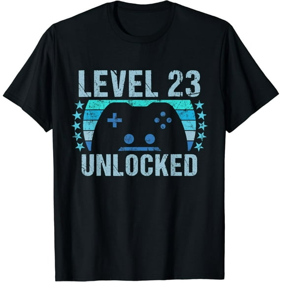 Gaming Vintage 23rd Birthday Gift 23 Year Old Boy Girl Gamer T-Shirt