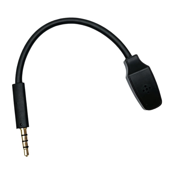 Gaming Voice Chats Headsets Microphone, 3.5Mm Boom Mics for DeltaII Headphone with Flexible Gooseneck, 16Cm Black Mics for Meetings and Stream Setups