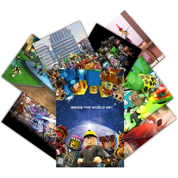 Gaming Wall Poster 8-Pack 11.5" x 16.5" Unframed Version HD Canvas Printing Poster for Video Game Decor Living Room Bedroom Club Wall Art Decor for teens