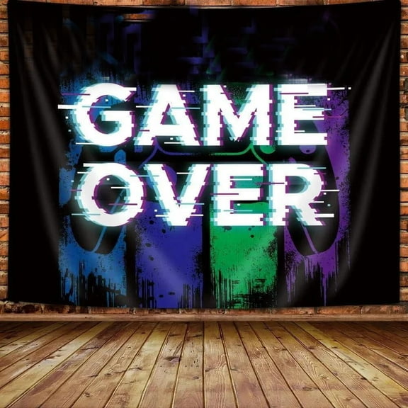 Gaming Wall Tapestry, Gaming Posters Wall Art for Boys Teenage Wall Hanging Tapestry, Boys Room Wall Decor Game Theme, Colorful Gamer Small Tapestries for Bedroom Living Room Dorm TV Backdrop 40X30IN