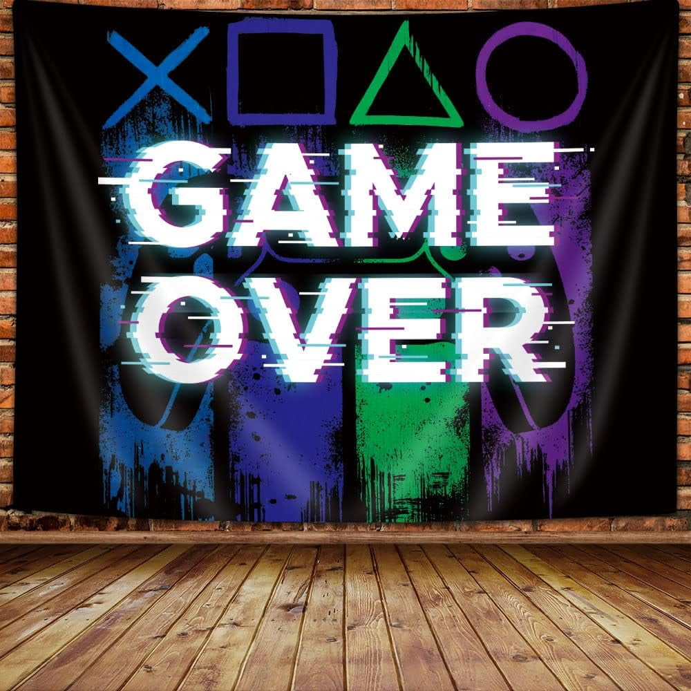 Gaming Wall Tapestry, Gaming Posters Wall Art for Boys Teenage Wall