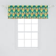 thumbnail image 1 of Gaming Window Valance Pack of 2, Game Controller Gamepad Retro Colors Atari Fans, Rod Pocket Curtain Valances for Kitchen Bedroom, 54" X 18", Dark Seafoam Multicolor, by Ambesonne, 1 of 4
