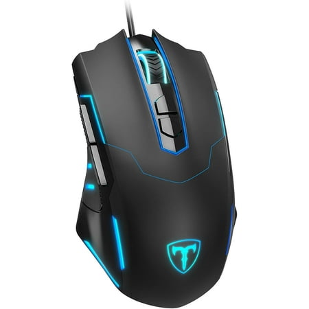 Gaming Mouse Wired, Gaming Mice Breathing RGB LED Plug Play High-Precision Adjustable 7200 DPI, 7 Programmable Buttons, Ergonomic Mouse for PC Laptop