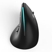 Gaming ZELOTES F-36 Wireless Vertical 2.4G Mouse Full Color Light 8 Key Programming Five Movement Speed Game Mouse Built-in 730mah Lithium Battery White