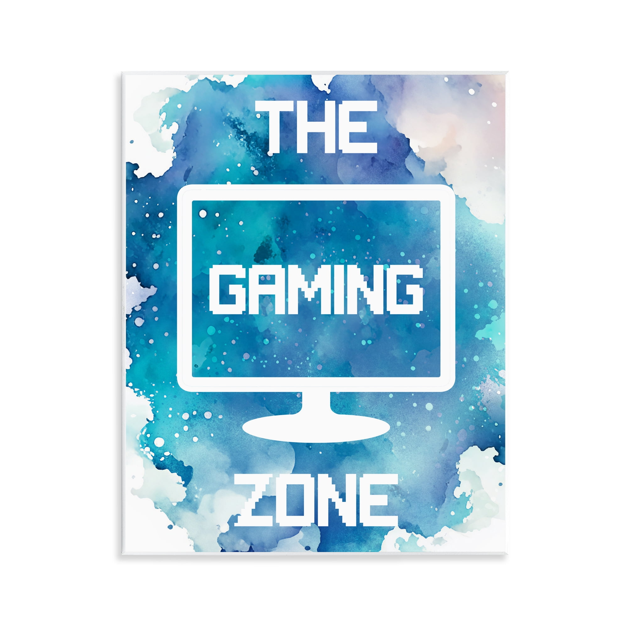 Gaming Zone Moniter Wall Plaque Art, design by Marcus Prime