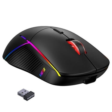 FFN Wireless Gaming Mouse,Colorful 9 Backlight,16000 DPI,75H Battery Standby,3 Mode USB-C/2.4G/Dual Bluetooth 5.0 Portable Rechargeable Gaming Mice for PC/PS5/Mac Computer and Laptop/Tablet-Black
