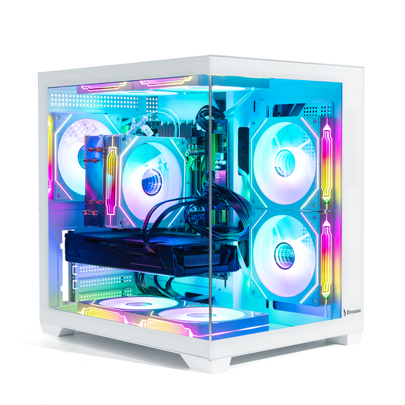 Gaming PC i7 Xeon E5 K2200 32GB RAM 512GB SSD 1TB HDD WiFi 6, BT5.4, Win11, Desktop Computer Workstation W/ RGB Keyboard & Mouse