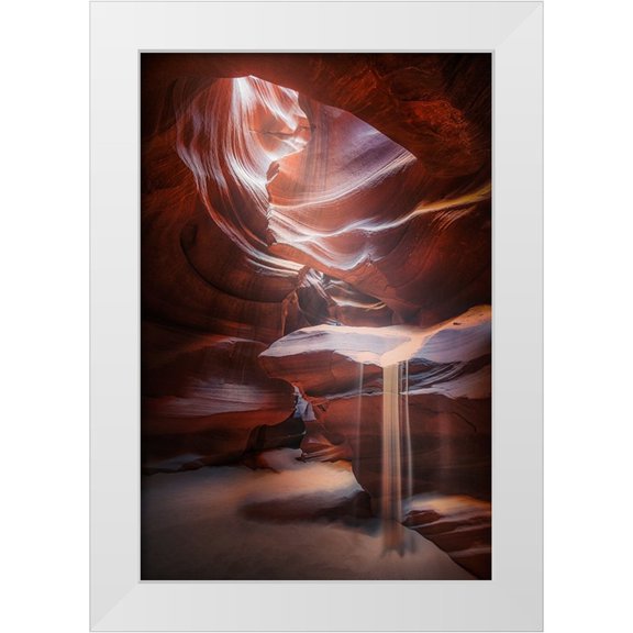 Gamito, Clara 11x14 White Modern Wood Framed Museum Art Print Titled - Antelope Sandfall