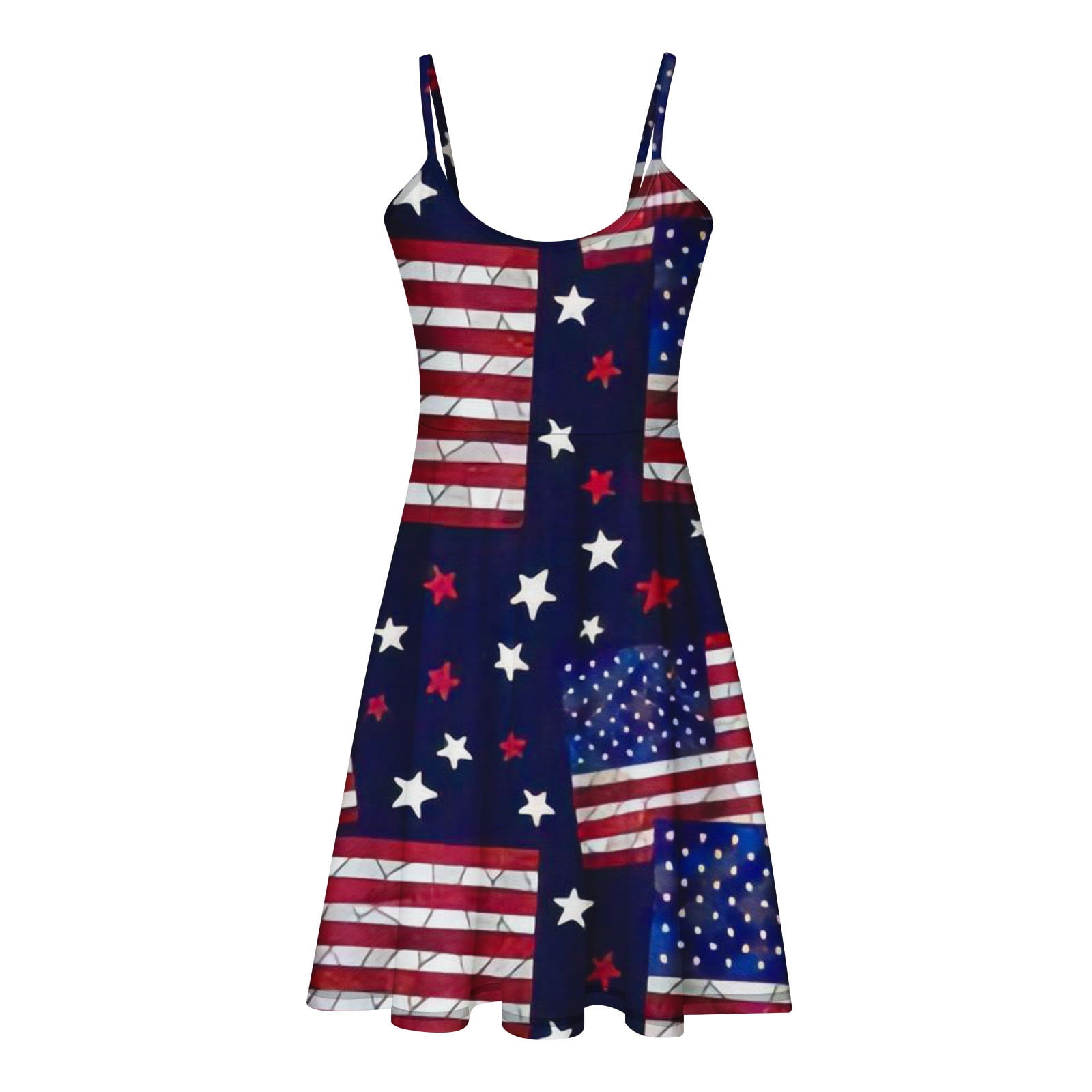 Gamivast 4th of july outs for women dress american flag star striped tank  mini dress sexy patriotic dress summer dress - Walmart.com