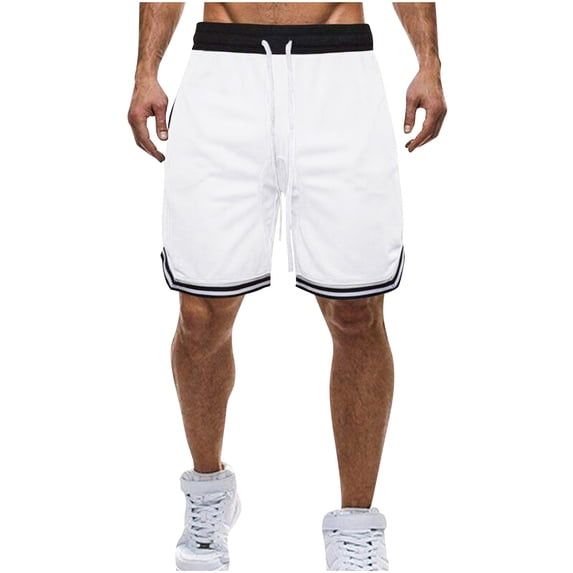 Gamivast Basketball Shorts for Men Mesh Athletic Workout Shorts Elastic Waist Drawstring Breathable Quick Dry Running Shorts with Pockets for Gym Sports Training