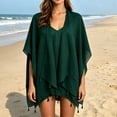 thumbnail image 1 of Gamivast Beach Cover ups for Women Watercolor Leaf Print Kimono Open Front Longline Cardigan Flowy Half Sleeve Resort Wear Vacation Beach to Boardwalk Cruise, 1 of 6