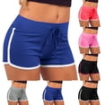 thumbnail image 1 of Gamivast Booty Shorts for Women Low Rise Stretchy Drawstring Pull-On Short Shorts Athletic Fitted Micro Shorts Workout Gym Dance Running Yoga Active Summer Wear, 1 of 7