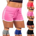 thumbnail image 1 of Gamivast Booty Shorts for Women Low Rise Stretchy Drawstring Pull-On Short Shorts Athletic Fitted Micro Shorts Workout Gym Dance Running Yoga Active Summer Wear, 1 of 7