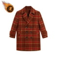 thumbnail image 1 of Gamivast Boy's Winter Coats Plaid formal Blazers Casual Double Breasted Wool Jackets Dress School Sport Notch Lapel Collar Coats with Pockets for 1-12 Years Old Warm Winter Thick Outerwear, 1 of 6