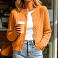 thumbnail image 1 of Gamivast Cable Knit Cardigan Sweaters for Women Button Down Long Sleeve Crewneck Casual Soft Fall Outerwear Classic Cozy Lightweight Knitwear for Everyday Office Wear, 1 of 5