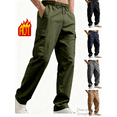 thumbnail image 1 of Gamivast Cargo Pants Men Hiking Casual Pants Elastic Waist Stretch Drawstring Relaxed Fitted Straight Leg Sweatpants with Multiple Pockets Athletic Work Joggers, 1 of 7