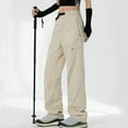thumbnail image 1 of Gamivast Cargo Pants Women Casual Loose Straight Wide Leg Pants with Multi Pockets Track Outdoor High Waisted Sweatpants Fall Trendy Work Button Pant, 1 of 4