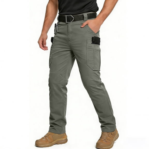 Gamivast Cargo Pants for Men Waterproof Stretch Durable Pants with Multiple Pockets Fishing Hiking Work Training Outdoor Work Pants