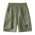 thumbnail image 1 of Gamivast Cargo Shorts for Kids Boys Elastic Waist Lightweight Quick Dry Loose Fit Utility Shorts with Multi Pockets Outdoor Hiking Casual Summer Shorts, 1 of 8