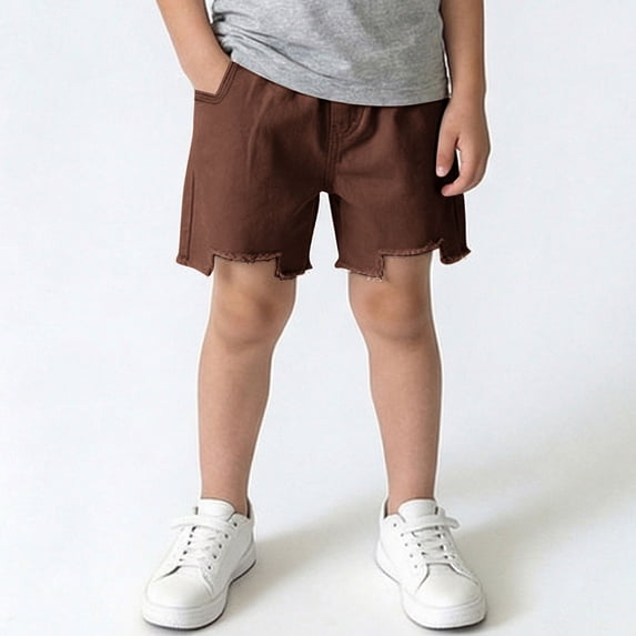 Gamivast Cargo Shorts for Boys Relaxed Fit Straight Leg Back to School Shorts with Pockets Raw-Hem Comfort Hiking Shorts Travel Outdoor Bottoms