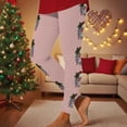 thumbnail image 1 of Gamivast Christmas Leggings for Women Graphic Fitted High Waisted Pull on Pajama Pants Yoga Stretchy Tummy Control Ankle Length Holiday Party Leggings Christmas Clothing, 1 of 6