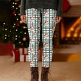 thumbnail image 1 of Gamivast Christmas Leggings for Women Holiday High Waisted Comfortable and Stretchy Pj Pants Printed Straight Leg Funny Xmas Legging Cute Lounge Bottoms Running Yoga Pants, 1 of 6