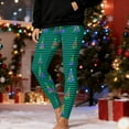 thumbnail image 1 of Gamivast Christmas Leggings for Women Soft Striped High Waisted Christmas Tree Pajama Pants Stretchy Tummy Control Ankle Length Workout Running Leggings Winter Fashion Outfits, 1 of 6