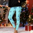 thumbnail image 1 of Gamivast Christmas Leggings for Women Soft Striped High Waisted Christmas Tree Pajama Pants Stretchy Tummy Control Ankle Length Workout Running Leggings Winter Fashion Outfits, 1 of 6
