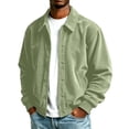 thumbnail image 1 of Gamivast Corduroy Jackets for Men Button up Long Sleeve Lightweight Coats Fall Winter Classic Workwear Lapel Collar Windbreaker Tops, 1 of 7