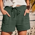 thumbnail image 1 of Gamivast Cotton Gauze Shorts for Women Elastic Waist Drawstring Summer Beach Shorts Lightweight Breathable Lounge Shorts Comfy Relaxed Fit with Pockets Casual, 1 of 8