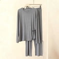 thumbnail image 1 of Gamivast Cozy Lounge Sets for Women Pajama Sets for Women 2 Piece Pants Lounge Sets Long Sleeve Crewneck Tops and Long Wide Leg Pants Soft Comy Pajama Set 2 Piece Outfits S-Xxl, 1 of 3