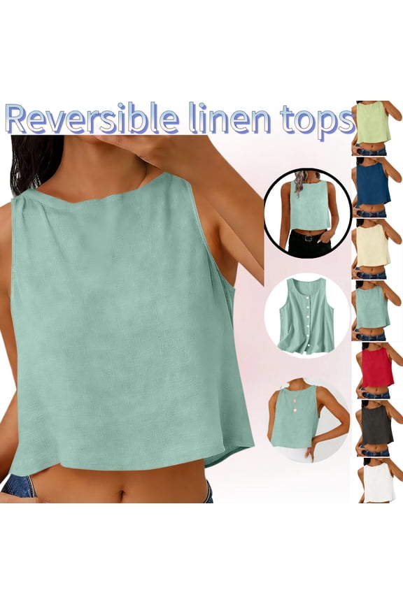 Crop Tops For Women Solid Color High Neck Tank Tops Sleeveless Basic Tees Summer Tops Loose Boxy Fit Vest Going Out Layering Wear