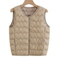thumbnail image 1 of Gamivast Cropped Puffer Vest Women Lightweight Quilted Stand Collar Sleeveless Winter Jackets Casual Thermal Full Zip Warm Coats Fall Fashion Outfits 2025, 1 of 3