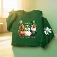 thumbnail image 1 of Gamivast Cute Sweatshirts for Women Highland Cow Coffee Long Sleeve Pullover Sweatshirts Round Neck Casual Tops Adorable Heifer Bow Graphic St. Paddy's Loungewear, 1 of 5