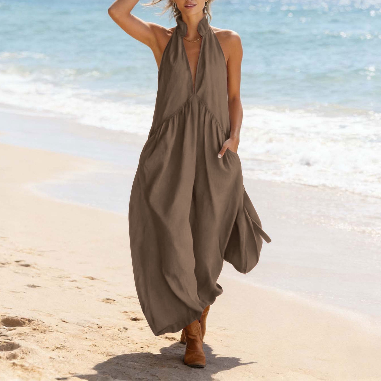 dresses for resort vacation High Low Beach Boho Casual Summer Evening Vestido Dress Travel Bohemian Cut Out Stylish designer resort wear holiday