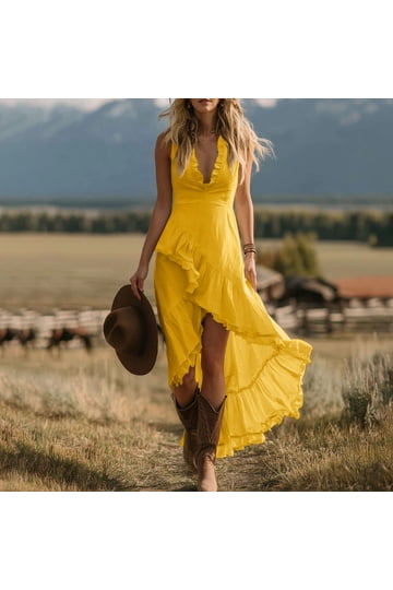 women's dress going out OUGES Summer with Pockets Casual Lightweight Flowy Midi Sundress Work Church Wedding Guest Dresses(Black,S) at Amazon Clothing store GOING OUT DRESSES  Tiger
