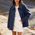 thumbnail image 1 of Gamivast Faux Suede Shacket for Women-Button Down Jacket Collared Long Sleeve Fall Outerwear Coat with Front Pockets, 1 of 7