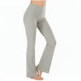 thumbnail image 1 of Gamivast Flare Pants for Women Ribbed High Waisted Stretchy Fitted Leggings Yoga Workout Pull on Soft Pant Casual Dressy Spring Outfits 2026, 1 of 5