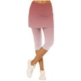 thumbnail image 1 of Gamivast of the Day Capri Leggings for Women High Waisted Two-Piece Underpants Skirt Workout Athletic Tennis Leggings Active Yoga Pants Pink M Refunds on My Account from an Online Order, 1 of 6
