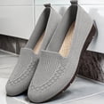 thumbnail image 1 of Gamivast Flats Shoes Women Dressy Comfortable Knit Slip on Flats Trendy Breathable Non Slip Cushioned Insole Shoes Daily Casual Office Outfits, 1 of 5