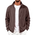 thumbnail image 1 of Gamivast Fleece Jacket for Men Zip Up Utility Coat Winter Warm Windbreaker Outerwear with Zipper Pockets for Work Hunting Camping, 1 of 7