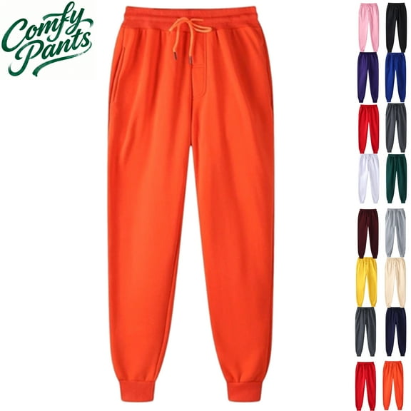 Gamivast Fleece Lined Joggers for Women Tall Hiking Straight Leg Winter Sweatpants with Pockets Warm Thermal Drawstring Elastic Waist Pants for Running Outerwear Workout