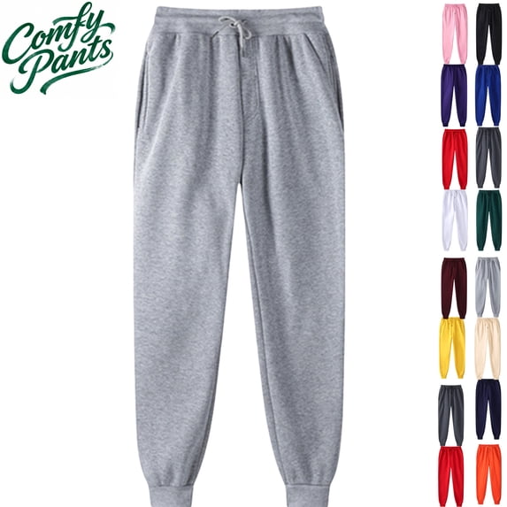 Gamivast Fleece Lined Joggers for Women Tall Hiking Straight Leg Winter Sweatpants with Pockets Warm Thermal Drawstring Elastic Waist Pants for Running Outerwear Workout