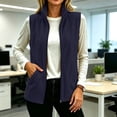 thumbnail image 1 of Gamivast Fleece Vest for Women with Pockets Full Zip Sleeveless Jacket Stand Collar Lightweight Vest Winter Outfits, 1 of 6