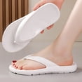 thumbnail image 1 of Gamivast Flip Flops for Women and Men Thong Sandals Open Toe Flat Beach Slippers Lightweight Casual Summer Shower Pool Shoes White 44, 1 of 6