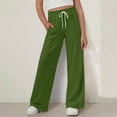 thumbnail image 1 of Gamivast Girl's Wide Leg Sweatpants High Waisted Lounge Trousers with Pockets Elastic Drawstring Casual Loose Fit Back To School Pants for Yoga Gym, 1 of 8