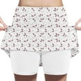 thumbnail image 1 of Gamivast Girls Athletic Skort High Waist Tennis Skirts Leaf-Print High-Waisted A-Line Skorts with Built-in Shorts Casual Back to School Clothing for Teen, 1 of 5