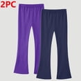 thumbnail image 1 of Gamivast Girls Legging Pants Size 3-14 Kids 2 Pack Athletic Flared Leggings Teen Full Length Dance Workout Elastic Waist Leggings Running Yoga Pants Girls Belled Bottom Leggings, 1 of 5