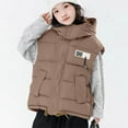 thumbnail image 1 of Gamivast Girls Quilted Vest Size 3-12 Hooded Zip Up Sleeveless Lightweight Down Jackets with Pockets Loose Padded Coats for Kids and Toddle Winter Warm Adjustable Hem Outerwear, 1 of 6