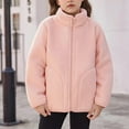 thumbnail image 1 of Gamivast Girls Sherpa Jacket Zip Up Lightweight Stand Collar Winter Warm Fleece Coats for Kids Teen Thermal Long Sleeve Solid Jackets with Pockets Casual Trendy Outerwear (1-15）, 1 of 6